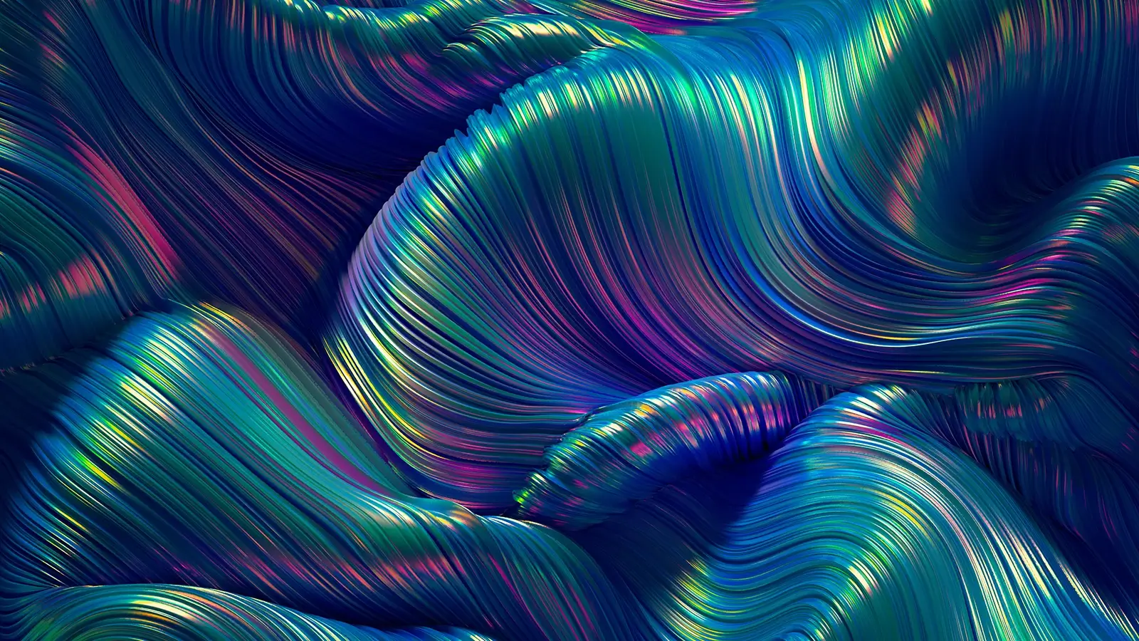 An abstract multi color wave